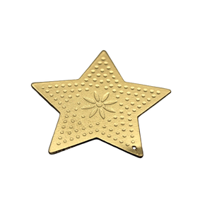 Posavasos de estrella de hierro de calibre 23 DE Color dorado de diseño moderno, mesa decorativa de Navidad personalizada para uso doméstico a granel - Product Image 4