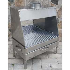 Parrilla Plegable de Acero Inoxidable Cromado DORELLO SOBA, Portátil, Altura Ajustable, para Fiestas, con Cubierta - Product Image 3