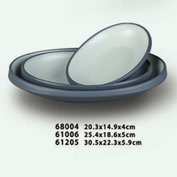 Assiette à vaisselle en mélamine écologique incassable avec logo personnalisé Assiettes de service en mélamine plastique durable pour restaurant