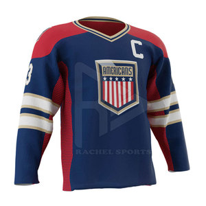 Último diseño juvenil color sólido jersey de hockey sobre hielo mejor precio al por mayor desgaste de hockey sobre hielo - Product Image 1