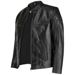 2025 veste en cuir pour hommes de conception personnalisée dans différentes tailles Logo personnalisé et étiquette veste de haute qualité - Product Image 1