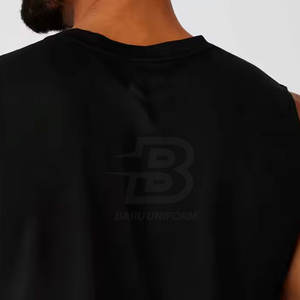 Haute qualité hommes débardeur Slim Fit décontracté Fitness porter des quantité minimale de commande basses sans manches Gym débardeur - Product Image 3