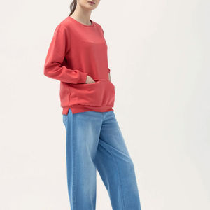 Sudadera de gran tamaño recortada alta personalizada, ropa deportiva con estampado de capucha para mujer, Top corto informal de lana de invierno, sudaderas - Product Image 4