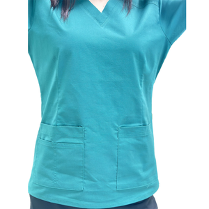 Personalizado transpirable cuello en V moda tela elástica uniformes de enfermería uniformes conjuntos uniforme de enfermera - Product Image 2