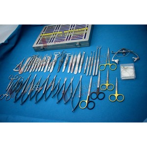 <span class=keywords><strong>Set</strong></span> instrumen bedah mata mikro oftalmik okular, <span class=keywords><strong>Set</strong></span> operasi plastik baja tahan karat Jerman 44 buah dengan kotak - Product Image 4
