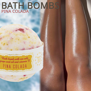 Bomba de Baño Efervescente de Coco y Piña Tropical, Marca Privada, Pina Colada, Producto de Baño Orgánico Vegano para Spa, OEM, ODM, Venta al Por Mayor - Product Image 4