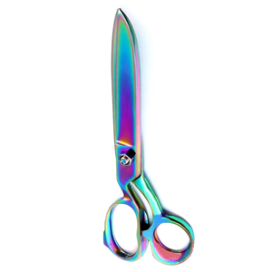 Ciseaux à tissu professionnels Rainbow de 10 pouces, robustes, en acier industriel, à lames affûtées et à bords lisses, pour le cuir - Product Image 2