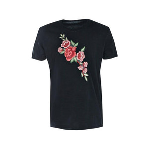 Camiseta de hombre con bordado de estilo elegante, corte relajado, algodón suave, moda casual urbana, camiseta de hombre con bordado en venta - Product Image 1