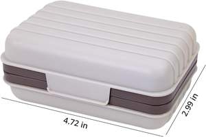 Porte-savon mural en acier inoxydable avec cadre métallique durable pour salle de bain et douche - Product Image 5