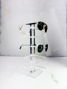 Gafas de sol giratorias, soporte de exhibición de mesa, escaparate de gafas de aluminio para gafas, escaparate conveniente para tienda de gafas de sol - Product Image 1