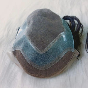 Perruque de cheveux Remy pour hommes Sharp par HairUWear Ancora modèle de remplacement de cheveux avec Toupet droit de conception de vague profonde lâche - Product Image 1