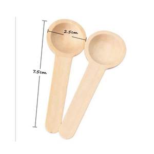 2025 Mejor Composable Mini Cuchara de leche de madera natural de alta calidad para niños para fiesta y toma de polvo - Product Image 4