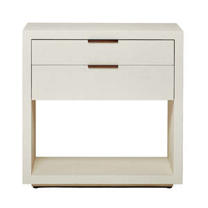 Commode <span class=keywords><strong>de</strong></span> chevet à 2 tiroirs avec rangement et glissières à fermeture douce - Product Image 1