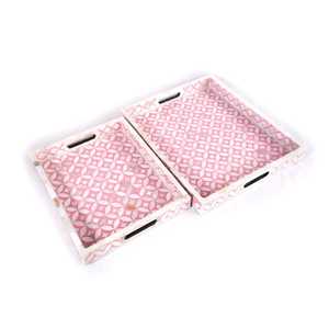 Plateau en résine élégant et moderne de luxe, 10x12 pouces, alliant l'artisanat et la décoration intérieure sophistiquée pour la vaisselle - Product Image 1