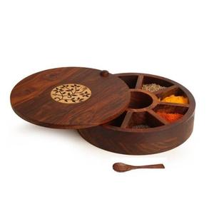 Latest Design Round Custom Size Bowl <b>Set</b> Handmade Kitchenware Tabletop Solid Wood <b>Salt</b> and <b>Pepper</b> <b>Set</b> - Product Image 6