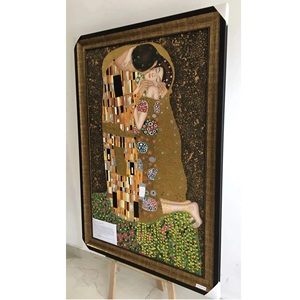 Vinpi Cổ Điển Việt Nam 'Những Nụ Hôn Ai-Tạo Ra Vẽ Tay Sơn Dầu Bức Tượng Chân Dung Khách Sạn Nhà Hàng Tường Trang Trí Nội Thất Vải - Product Image 3