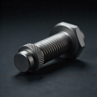 Vis moletée à haute précision en aluminium anodisé sur mesure, disponible en acier inoxydable, laiton, nickel, ovale, nylon