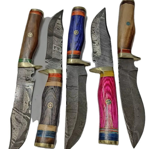 Venta al por mayor 10 \ "Damasco cuchillo de cocina cola de rata Tang OEM barato precio bajo hecho a mano hoja de madera mango tendencia Venta caliente hoja - Product Image 6