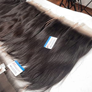 2025 meilleure vente Extensions de cheveux bruts vietnamiens cuticule alignée sans perte sans enchevêtrement HD fermeture à lacet livraison directe - Product Image 3
