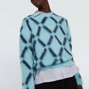 Traje de moda de alta calidad Mohair Jersey Tela de lana Invierno Cálido Mohair Jersey Precio bajo Estilo único Mohair Jersey - Product Image 5