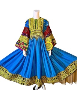 Vestido kuchi vintage étnico tribal, vestido Kuchi tradicional de fiesta Kuchi afgano/Pakistán multicolor vestido Kochi 3048 - Product Image 1