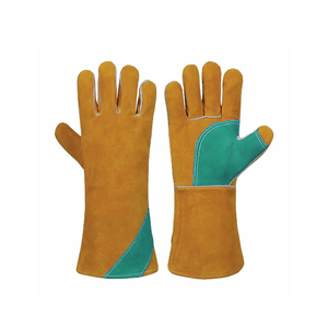 Guantes de soldadura de cuero de alta calidad Cómodos seguridad para las manos para protección industrial Guantes de cuero para hombres - Product Image 3