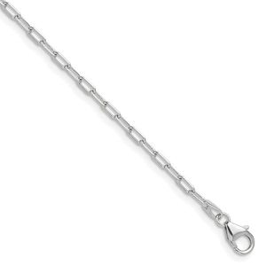 Leslie's 14k Yellow Gold Solid Beveled D/C Paperclip <b>Chain</b> with Pearl 2.2mm Figaro Snake <b>Rope</b> <b>Chain</b> - Product Image 1