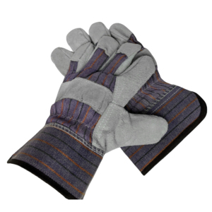 ถุงมือนิรภัยหนังวัวแบบแยกนิ้วถุงมืออุตสาหกรรมทนความร้อนถุงมือผ้าใบสำหรับคนแคนาดา - Product Image 5