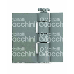 Charnière avec collet sans trous en acier poli Modèle 253694 - Product Image 1