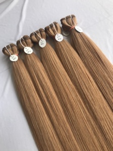 Precios al por mayor en Indian Virgin 100% Calidad superior 24 "Color #12 Extensión de cabello humano recto Proveedor de cabello indio - Product Image 4