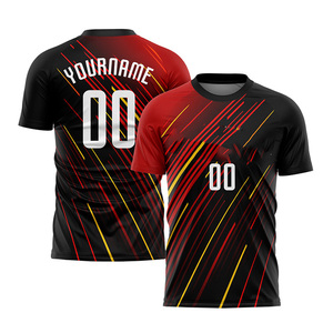Uniforme de equipo duradero de camiseta de fútbol personalizado de alta calidad en material Premium para jugadores de fútbol - Product Image 4
