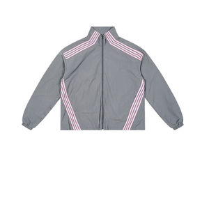 Conjunto Deportivo Personalizado con Logotipo para Hombre, Ligero, Delgado, Protección Solar, Ropa de Calle de Invierno, Chaqueta Deportiva con Franja Lateral, Cortavientos, 100% Algodón, Secado Rápido - Product Image 1