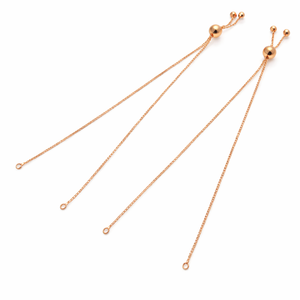 92.5 Sterling Silver 1.1mm Box Chain Slider Bolo <b>Bracelet</b> Base-Gold Plated Adjustable 4-8 Inch Slide <b>Bracelet</b> Slider Clasp - Product Image 3