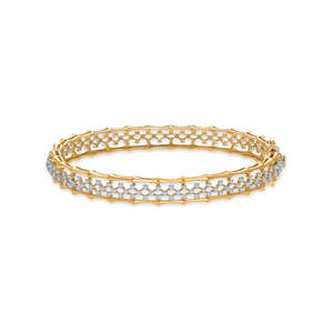 สร้อยข้อมือทองคำและเพชรสุดหรูสำหรับผู้หญิง - Product Image 2