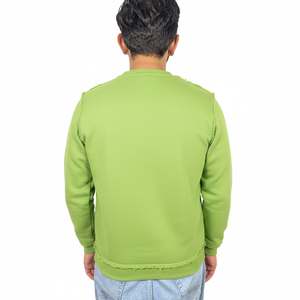 เสื้อสเวตเชิ้ตผ้าฝ้าย 100% สำหรับผู้ชาย สไตล์โอเวอร์ไซส์ มีฮู้ดและกระเป๋า  รับสกรีนโลโก้ เสื้อผ้าหนาสำหรับฤดูหนาว - Product Image 4