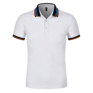 Fabrication de t-shirts polo de haute qualité Polos de golf à manches courtes pour hommes Vente en gros Polos unis avec logo personnalisé - Product Image 3