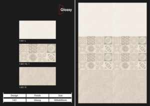 Carreaux muraux en céramique 300x600mm pour salle de bain et cuisine, finition brillante ou mate, texture effet sucre, design mural intérieur luxueux. - Product Image 5