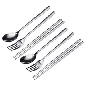 Cubertería de acero inoxidable sin deslustre, elaborada con precisión para un equilibrio, sensación de lujo, brillo duradero para cualquier mesa, acero espejado - Product Image 3