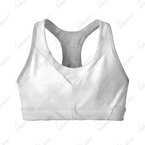 Soutien-gorge de sport uni pour femme, design confortable et offrant un bon maintien pour le yoga, la gym, la course à pied, le fitness, vêtements de sport élégants. - Product Image 3