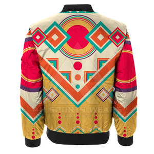 Chaqueta de bombardero de satén por sublimación para hombre de secado rápido de talla grande, ropa cómoda, chaquetas de bombardero por sublimación hechas en Pakistán - Product Image 2