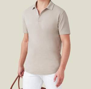 Camiseta Polo de Manga Corta para Hombre, Logotipo Personalizado Impreso, Ropa Urbana, Camiseta de Algodón Bordada para Hombre, Polos de Alta Calidad - Product Image 2