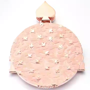 Colgante de diamante Natural de corte redondo personalizado de moda urbana, collar helado Chapado en plata de 3,5 pulgadas, joyería ostentosa para fiesta de boda - Product Image 4