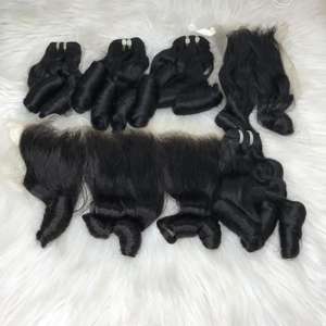 Wholesale Black Color SDD Bouncy <b>Curly</b> <b>Hair</b> <b>Extensions</b> for Women From Vietnamese Human <b>Hair</b> Supply - Product Image 1