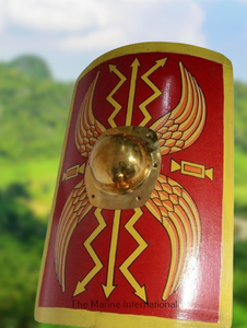 Hecho a mano 30 \ "Legion Scutum Shield 18 calibre acero completamente funcional 30 \" armadura romana Medieval para decoración del hogar novedades regalo - Product Image 2