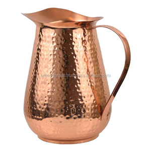 Hammered Solid <b>Copper</b> Pitcher for Wholesale - Product Image 6