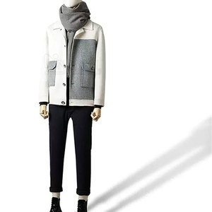 Long Sleeves <b>Slim</b> <b>Fit</b> <b>Men</b> Wool <b>Jackets</b> Winter Wear Breathable Light Weight <b>Men</b> Wool <b>Jackets</b> - Product Image 5