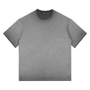 เสื้อยืดผู้ชายสไตล์วินเทจสตรีทแวร์ ผ้าคอตตอน 100% หนัก 250 แกรม พิมพ์ลายดิจิทัล ทรงหลวม - Product Image 5