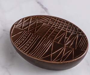 Porte-savon en bois de luxe portable pour salle de bain et accessoires d'évier de cuisine Marron - Product Image 2