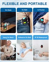 Système d'appel sans fil portable Daytech, téléavertisseurs pour soignants avec lumière stroboscopique LED et alarme vibrante puissante pour usage en maison de retraite