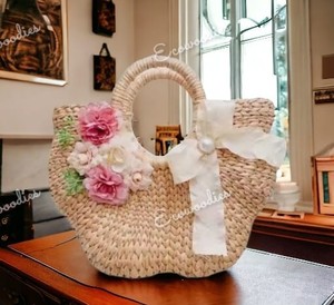 กระเป๋าชายหาดสานจากฟางของผู้หญิงกระเป๋าใส่ของเป็นมิตรต่อสิ่งแวดล้อมกระเป๋าช้อปปิ้งกระเป๋าชายหาดสำหรับเดินทางท่องเที่ยวช้อปปิ้ง - Product Image 5